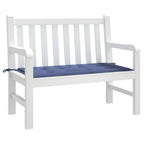 Cuscino Panca da Giardino Blu Marino 100x50x4 cm Tessuto Oxford
