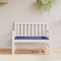 Cuscino Panca da Giardino Blu Marino 100x50x4 cm Tessuto Oxford