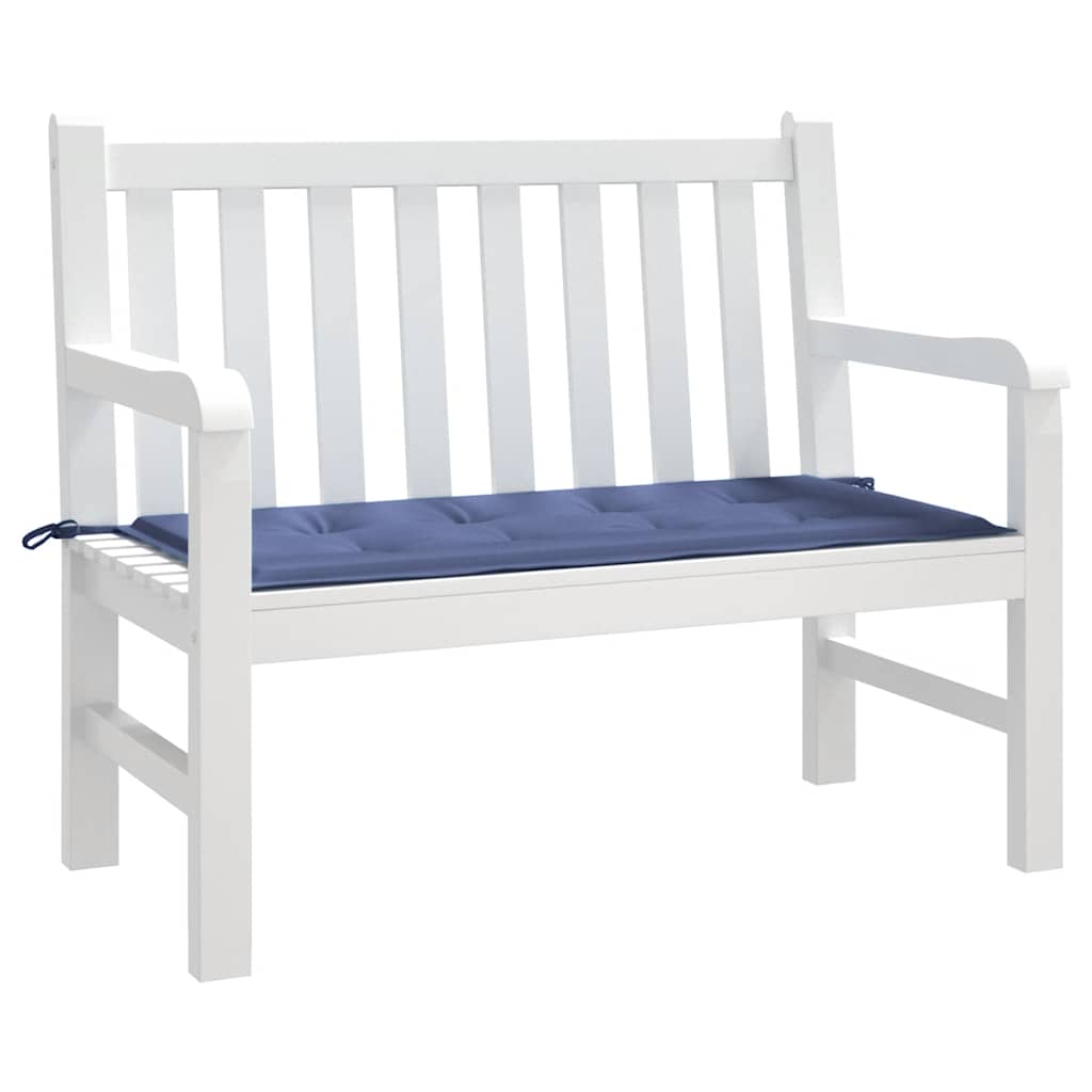 Cuscino Panca da Giardino Blu Marino 120x50x4 cm Tessuto Oxford