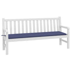 Cuscino per Panca Blu Marino 180x50x4 cm in Tessuto Oxford