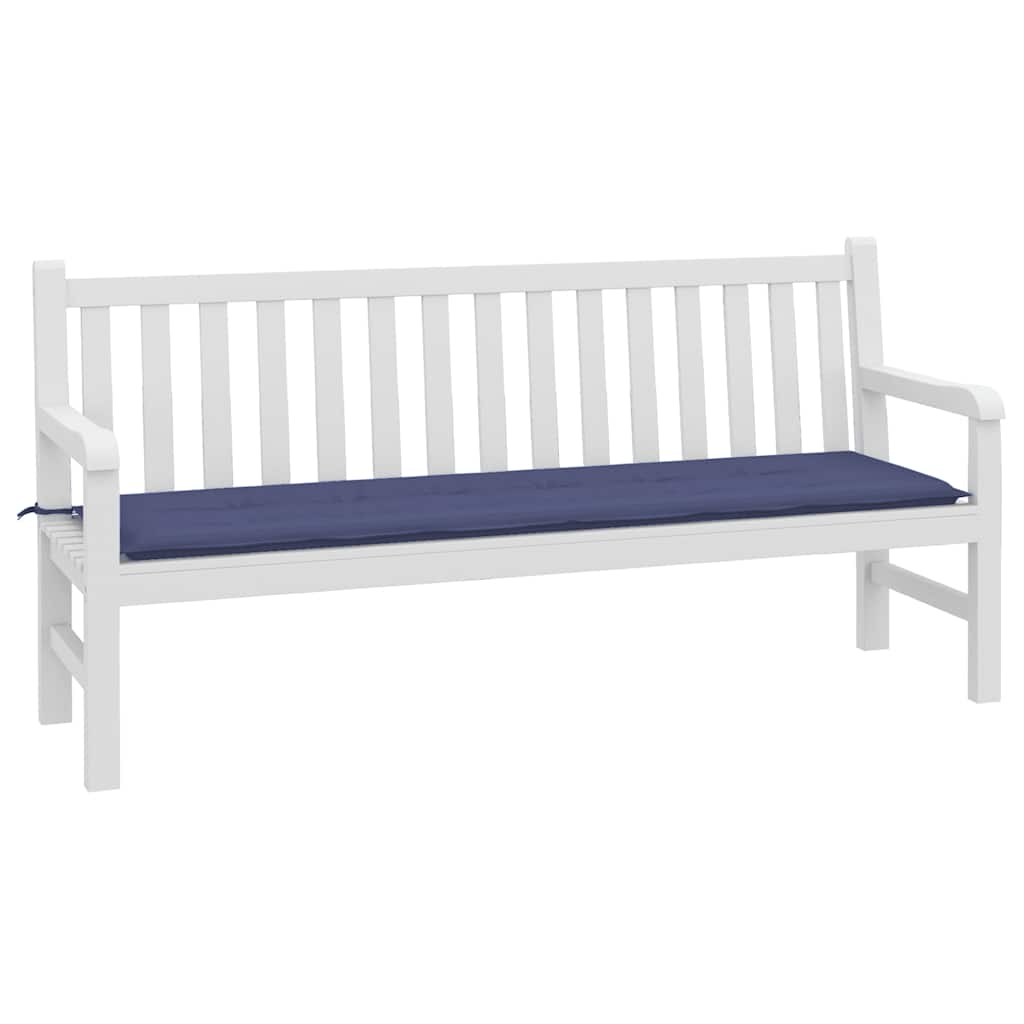 Cuscino per Panca Blu Marino 180x50x4 cm in Tessuto Oxford
