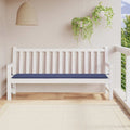 Cuscino Panca da Giardino Blu Marino 200x50x4 cm Tessuto Oxford