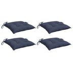 Cuscini per Sedia 4 pz Blu Marino 50x50x7 cm in Tessuto Oxford