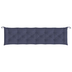 Cuscino Panca Giardino Blu Marino 200x50x7 cm in Tessuto Oxford