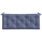 Cuscini per Panca 2 pz Blu Marino 120x50x7cm in Tessuto Oxford