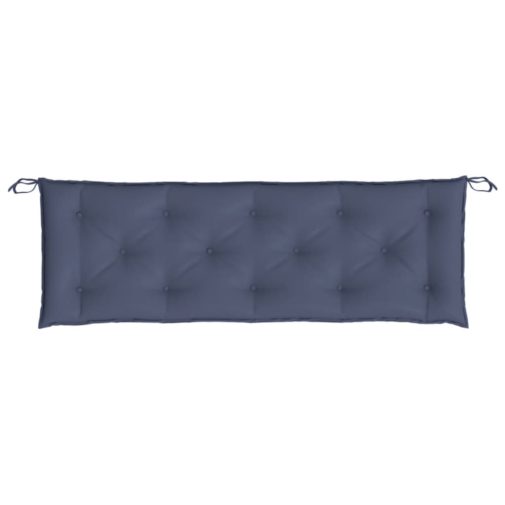 Cuscini per Panca 2 pz Blu Marino 150x50x7 cm in Tessuto Oxford