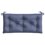Cuscino Panca Giardino Blu Marino 110x50x7 cm in Tessuto Oxford