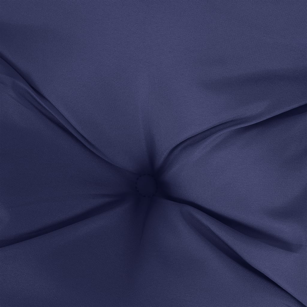 Cuscino Rotondo Blu Marino Ø 100x11 cm in Tessuto Oxford