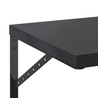 Mensole a Muro 2 pz 100x40 cm Nero in Acciaio Inossidabile