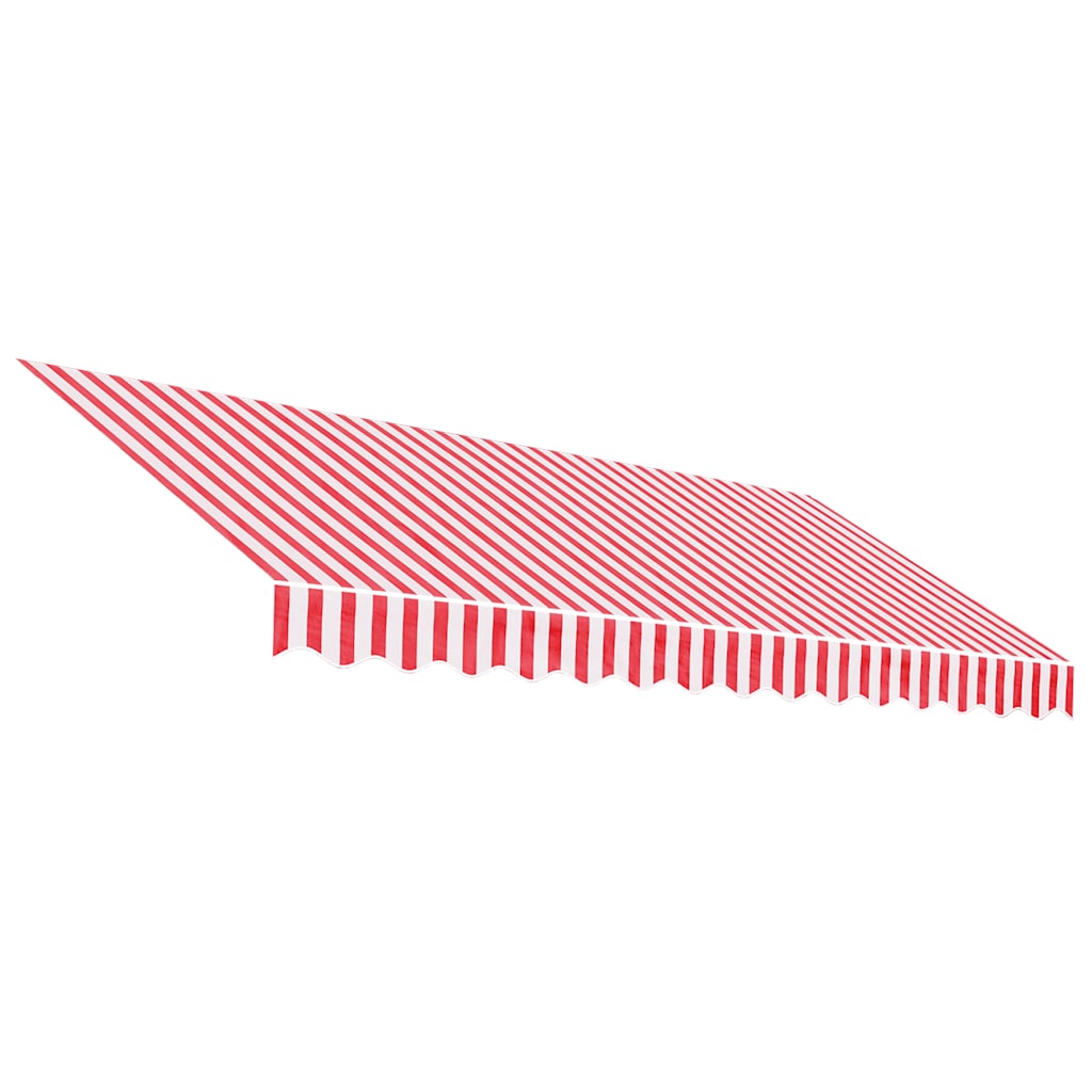 Tessuto di Ricambio per Tenda Strisce Rosse e Bianche 3,5x2,5 m