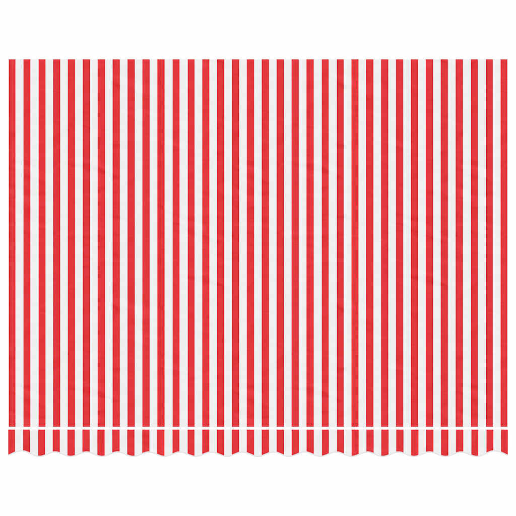 Tessuto di Ricambio per Tenda Strisce Rosse e Bianche 3,5x2,5 m