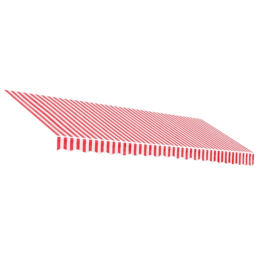 Tessuto di Ricambio per Tenda Strisce Rosse e Bianche 4,5x3 m