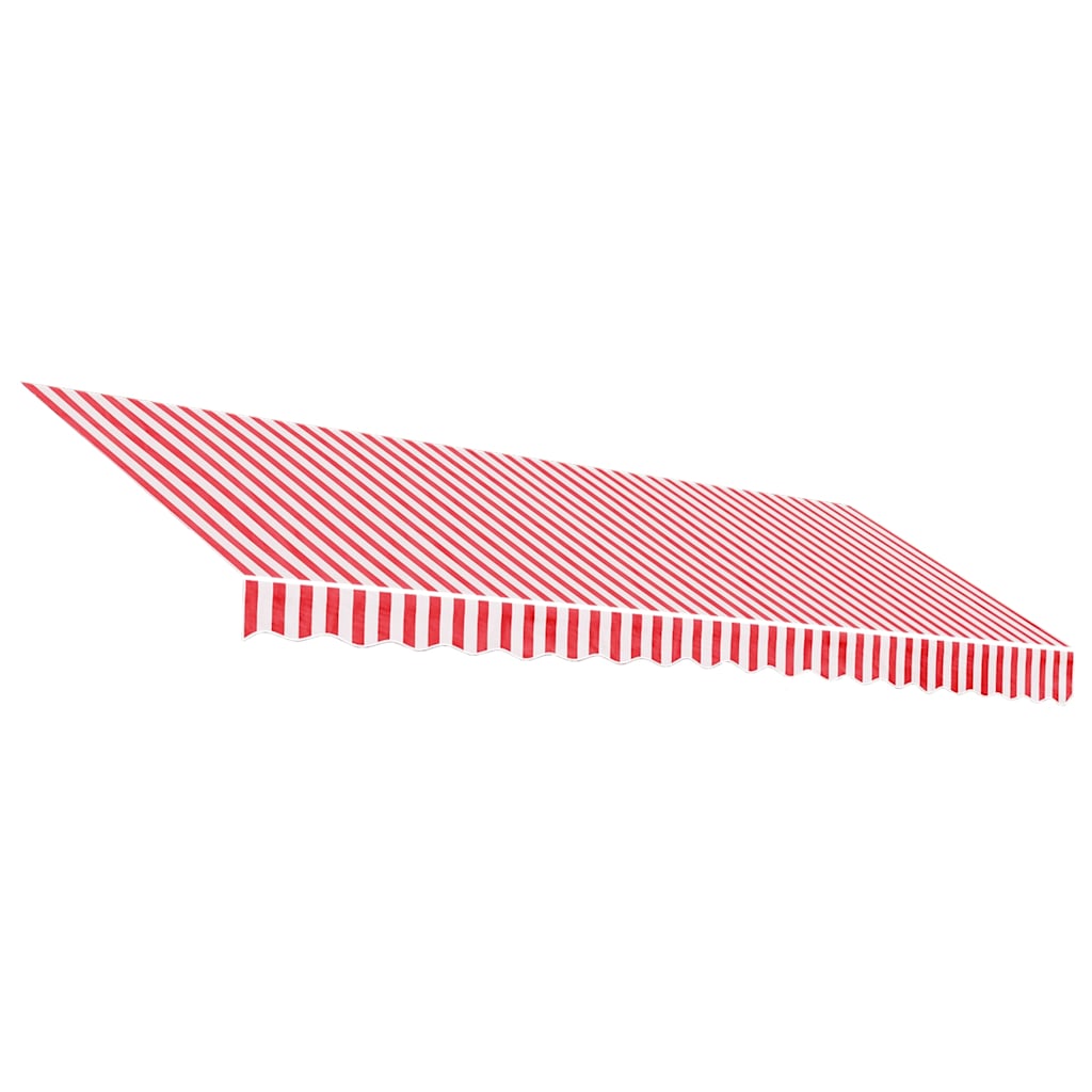 Tessuto di Ricambio per Tenda Strisce Rosse e Bianche 4,5x3,5 m