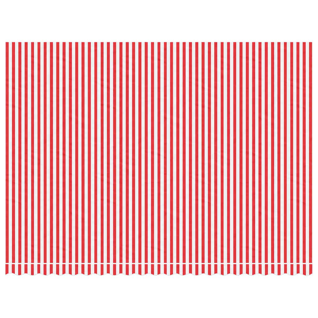 Tessuto di Ricambio per Tenda Strisce Rosse e Bianche 5x3,5 m