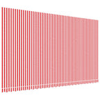 Tessuto di Ricambio per Tenda Strisce Rosse e Bianche 6x3,5 m