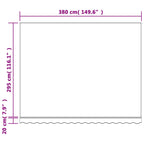 Tessuto di Ricambio per Tenda Strisce Multicolore 4x3 m