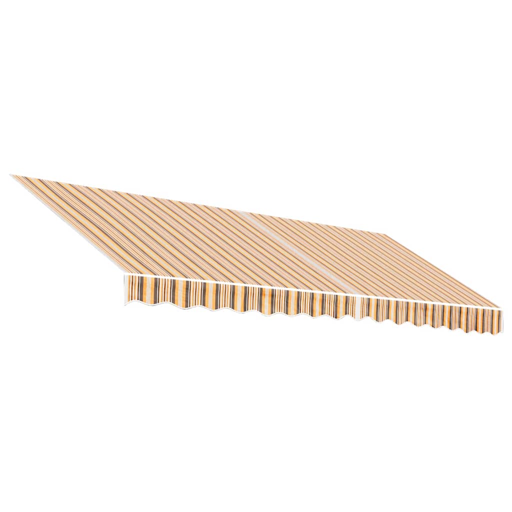 Tessuto di Ricambio per Tenda Strisce Multicolore 4x3,5 m