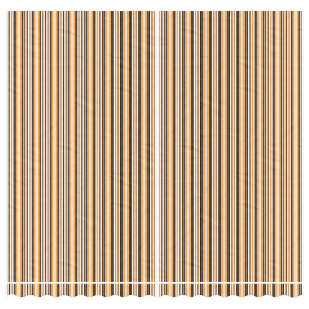 Tessuto di Ricambio per Tenda Strisce Multicolore 4x3,5 m
