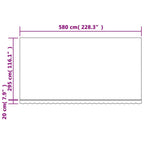 Tessuto di Ricambio per Tenda Strisce Multicolore 6x3 m