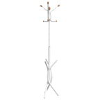 Appendiabiti Bianco 176 cm in Ferro Verniciato a Polvere