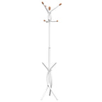Appendiabiti Bianco 176 cm in Ferro Verniciato a Polvere