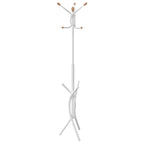 Appendiabiti Bianco 176 cm in Ferro Verniciato a Polvere