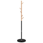 Appendiabiti Nero 172 cm in Ferro Verniciato a Polvere