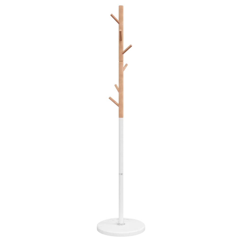 Appendiabiti Bianco 172 cm in Ferro Verniciato a Polvere