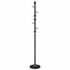 Appendiabiti Nero 176 cm in Ferro Verniciato a Polvere
