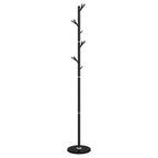 Appendiabiti Nero 175 cm in Ferro Verniciato a Polvere