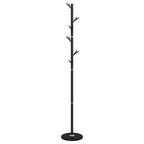 Appendiabiti Nero 175 cm in Ferro Verniciato a Polvere