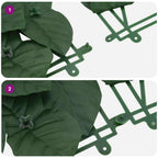 Paravento da Balcone con Foglie Verde Scuro 200x75 cm