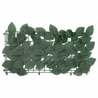 Paravento da Balcone con Foglie Verde Scuro 200x100 cm