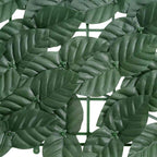 Paravento da Balcone con Foglie Verde Scuro 200x100 cm