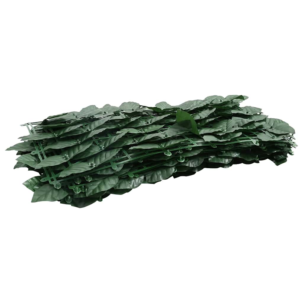 Paravento da Balcone con Foglie Verde Scuro 200x150 cm