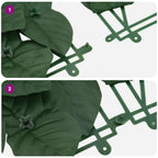 Paravento da Balcone con Foglie Verde Scuro 200x150 cm