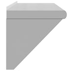 Mensola a Muro 100x30x31 cm Argento in Acciaio Inossidabile