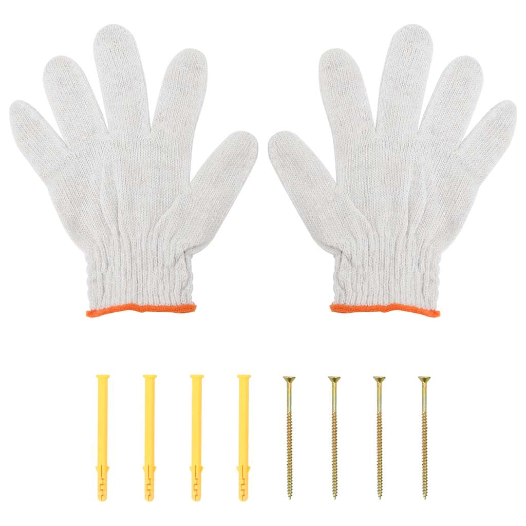 Mensola a Muro 75x45x31 cm Argento in Acciaio Inossidabile