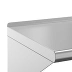 Mensola a Muro 75x30x31 cm Argento in Acciaio Inossidabile