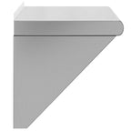 Mensola a Muro 50x30x31 cm Argento in Acciaio Inossidabile
