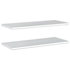 Mensole a Muro 2 pz 100x40 cm Argento in Acciaio Inossidabile