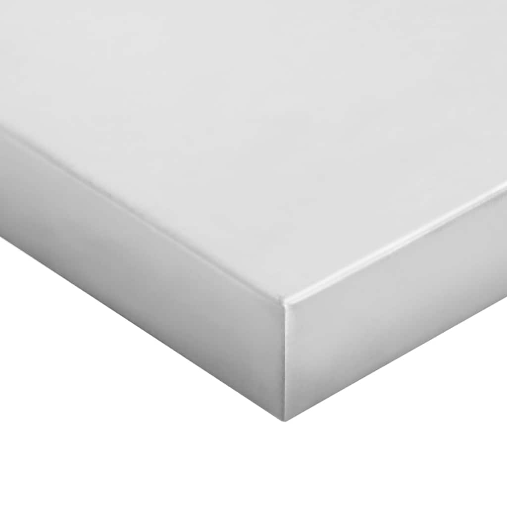 Mensole a Muro 2 pz 100x40 cm Argento in Acciaio Inossidabile