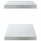 Mensole a Muro 2 pz 100x30 cm Argento in Acciaio Inossidabile