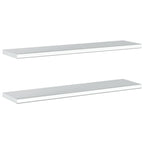 Mensole a Muro 2pz 100x23,5cm Argento in Acciaio Inossidabile