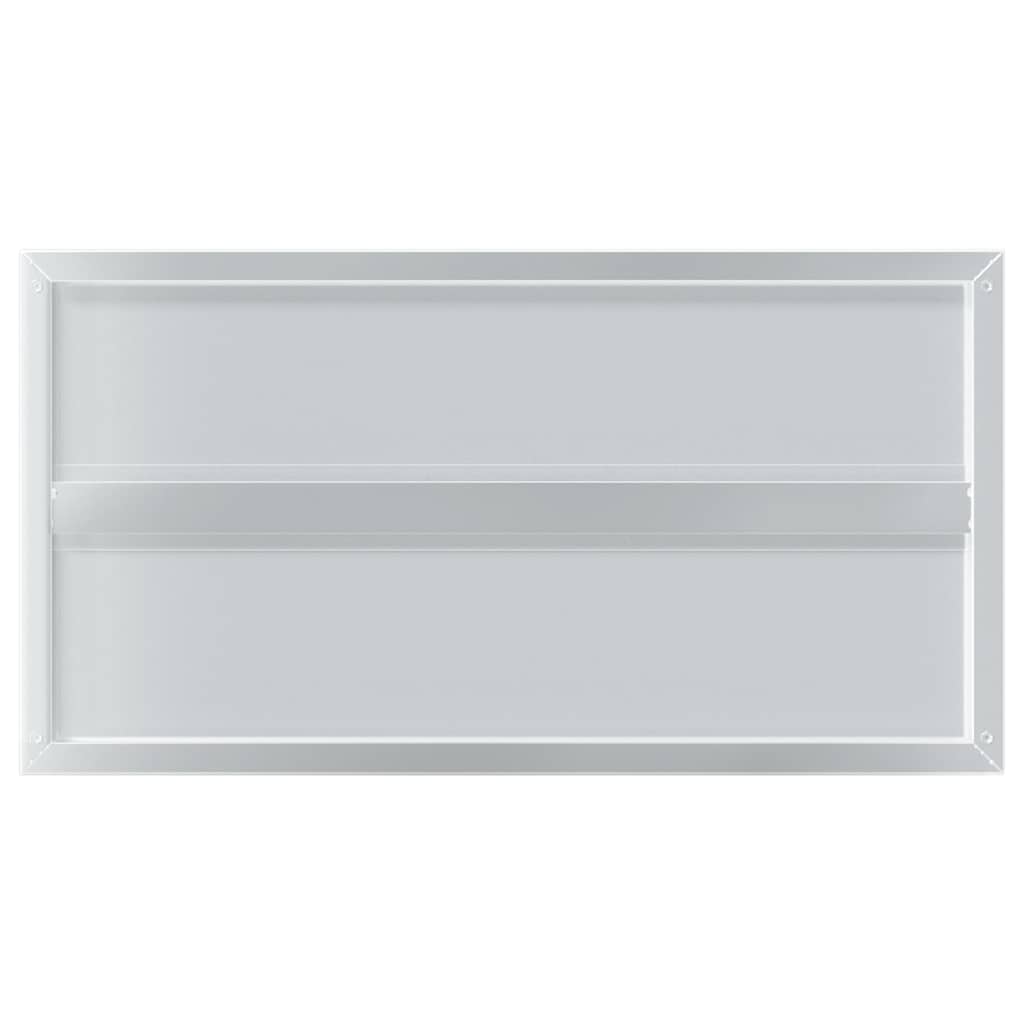 Mensole a Muro 2 pz 75x40 cm Argento in Acciaio Inossidabile