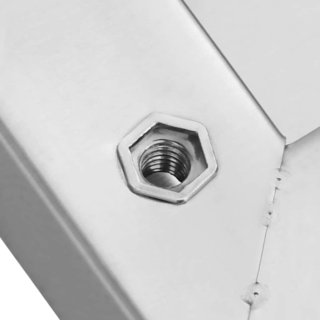 Mensole a Muro 2 pz 75x40 cm Argento in Acciaio Inossidabile