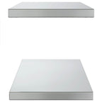 Mensole a Muro 2 pz 75x30 cm Argento in Acciaio Inossidabile