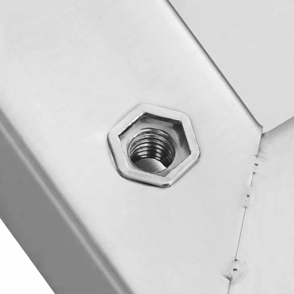 Mensole a Muro 2 pz 75x23,5cm Argento in Acciaio Inossidabile