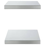 Mensole a Muro 2 pz 50x30 cm Argento in Acciaio Inossidabile