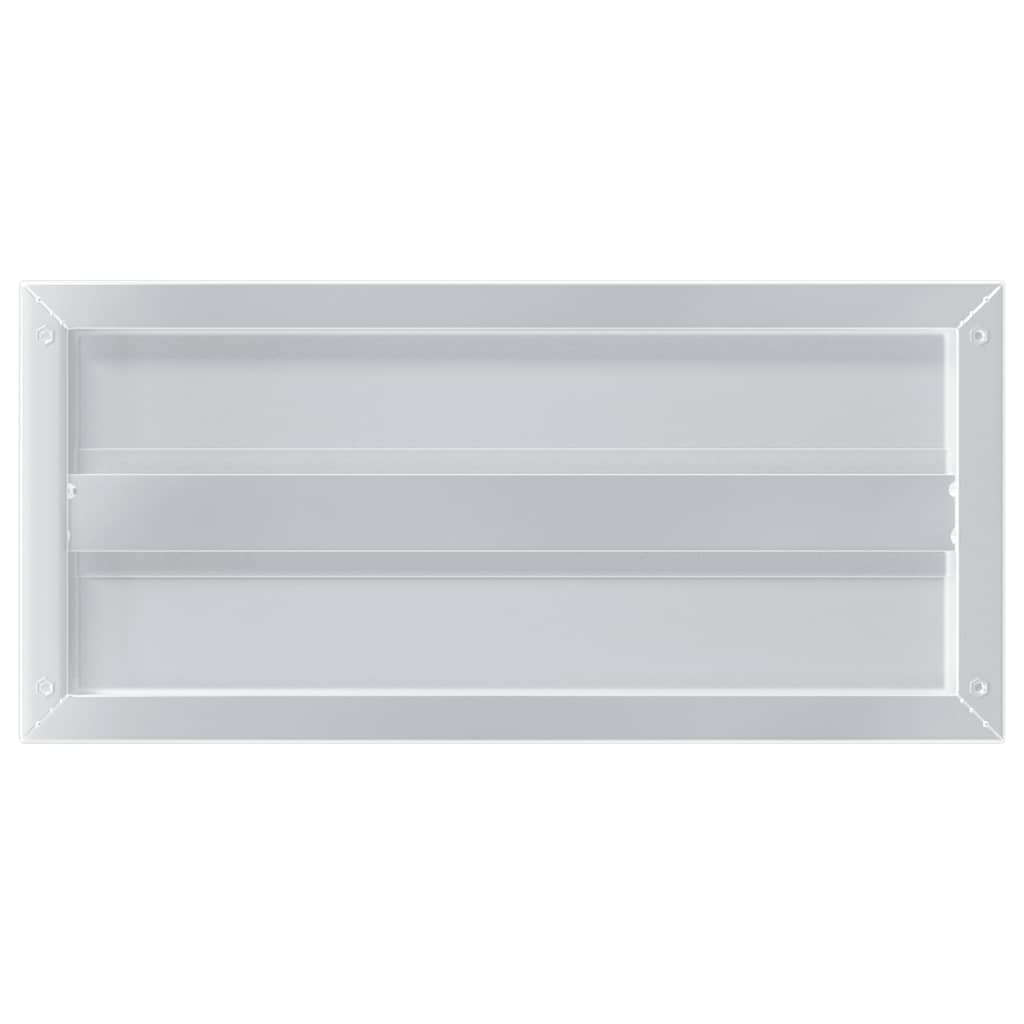 Mensole a Muro 2 pz 50x23,5cm Argento in Acciaio Inossidabile